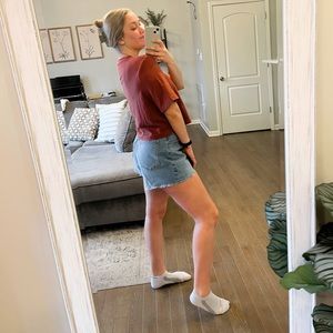 Oversized Cropped T Shirt